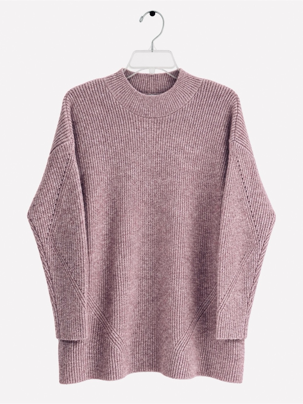 Old Navy Light Pink Ribbed Cowl Neck Sweater